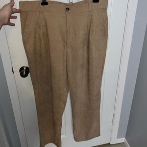 SHEIN Straight Leg Corduroy Pants